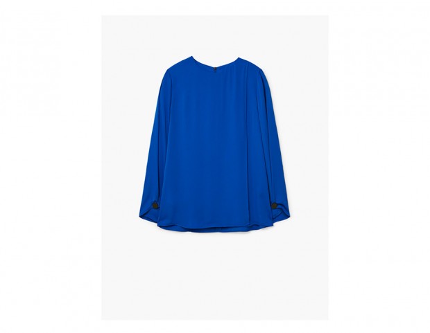 Blusa con spacchi laterali