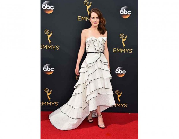 Michelle Dockery in Oscar de la Renta