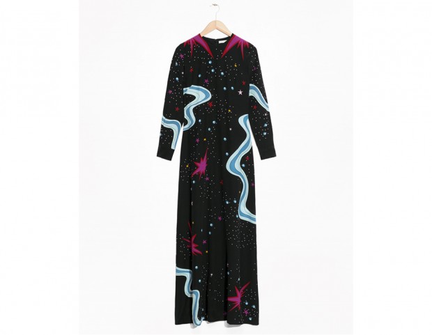 Maxi dress con stelle stampate Maxi dress con stelle stampate