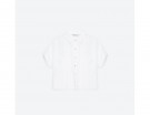 Camicia cropped a maniche corte