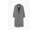 Cappotto in lana spigato