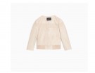 Blouson corto in nappa e suede