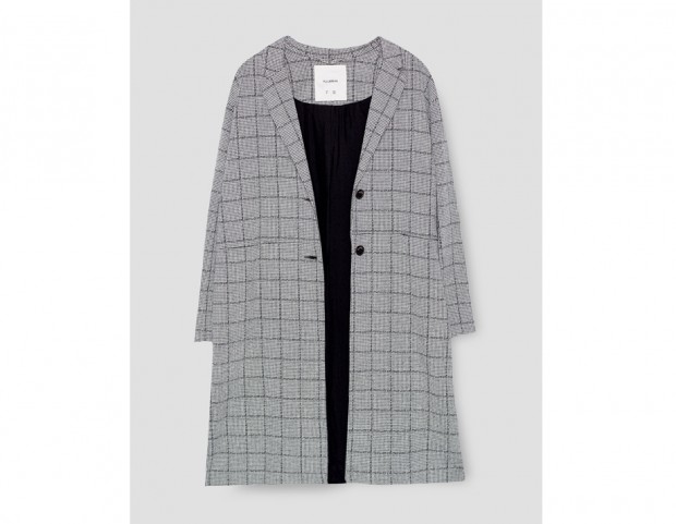 Cappotto lungo a quadri