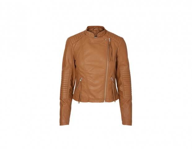 In finta pelle color cognac
