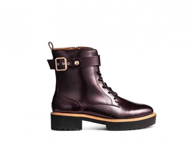 Scarponcino in ecopelle burgundy