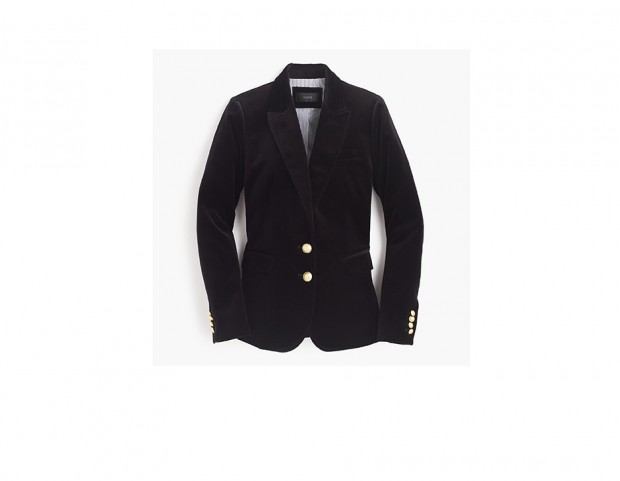 Blazer con bottoni dorati