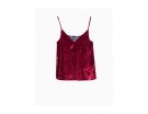 Top in velluto e pizzo