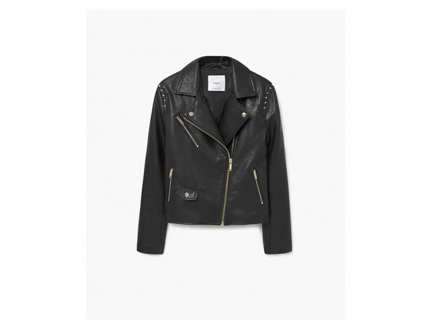 Biker jacket con borchie