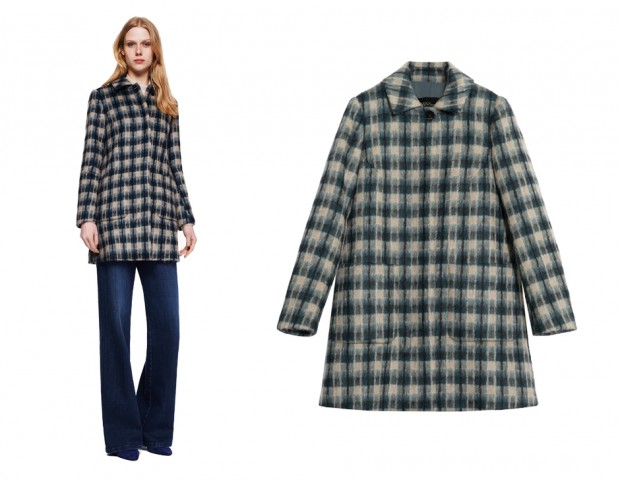 Il cappotto Londra in morbido mohair check