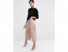 Pantaloni culotte rosa cipria