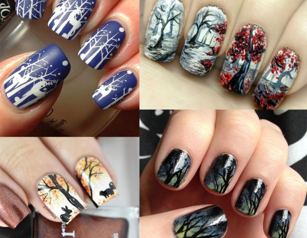 Sfoglia la gallery per scoprire tutte le nail art più belle ispirate ai boschi e alle foreste, selezionate per te da TuStyle! (Photo credits: Pinterest, collage di Francesca Merlo)