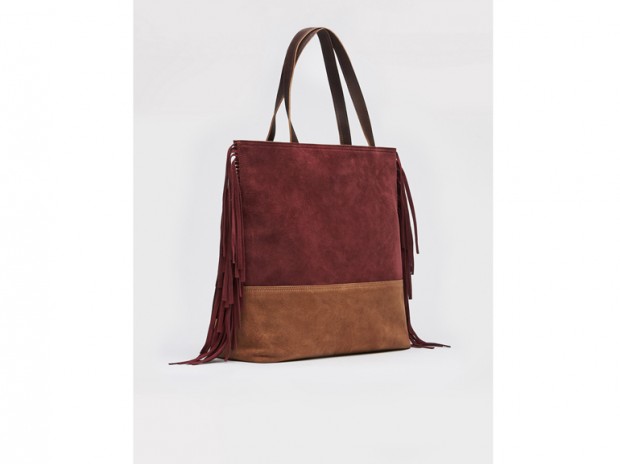 In suede con frange