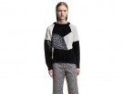 Oversize con inserti patchwork