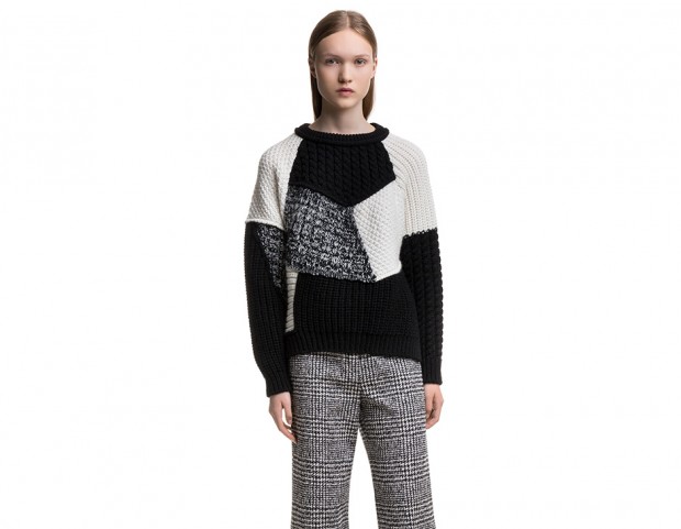 Oversize con inserti patchwork