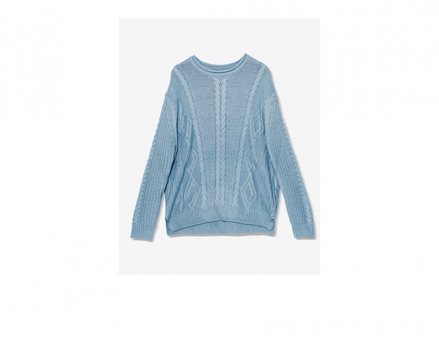 In maglia a trecce