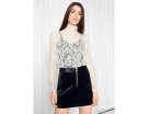 Blusa in pizzo floreale