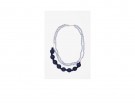 Collana bicolor con perline