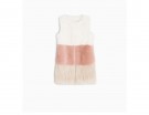 Gilet in ecopelliccia color-block