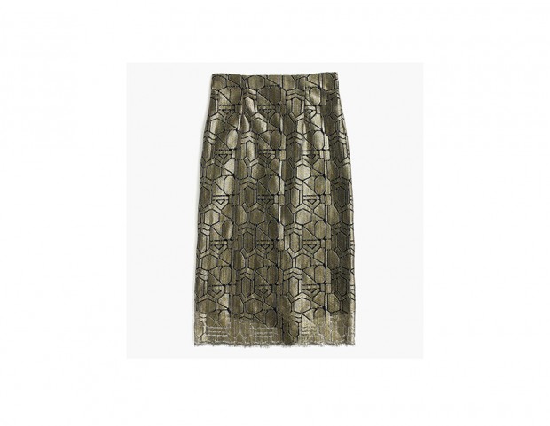Pencil skirt metallizzata