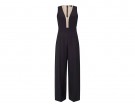 Jumpsuit con inserto trasparente