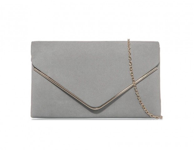 Bag in velluto con tracolla a catena