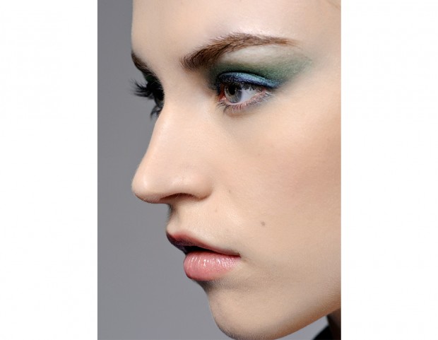 Smokey eyes verde acqua