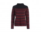 Maglione con collo alto a righe