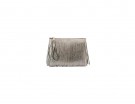 Pochette in pvc con frange silver