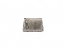 Pochette in pvc con frange silver