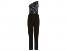 Jumpsuit asimmetrica con strass