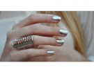 Manicure silver metal
