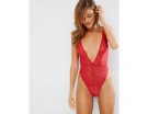 Body in pizzo rosso