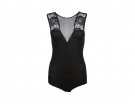 Body con ricami in pizzo e trasparenze