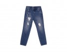 Pantalone relaxed fit con strass