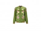 Bomber in satin con ricami