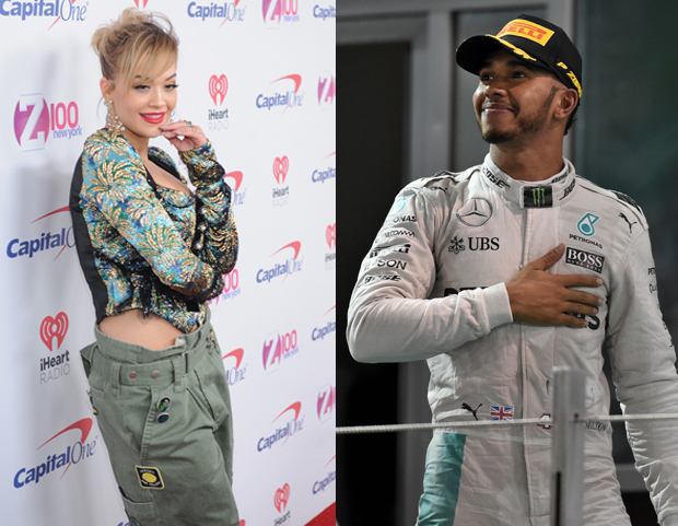 Rita Ora e Lewis Hamilton