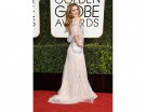 Drew Barrymore in Monique Lhuillier