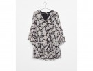 Abito corto in chiffon floreale