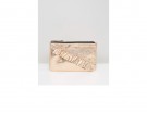 Pochette in pelle metallizzata