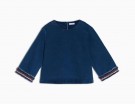 Blusa di denim stretch