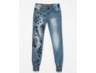 Jogger denim ricamati