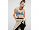 Reggiseno sportivo con spalline incrociate