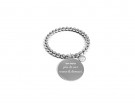 Bracciale a sfere con medaglia incisa