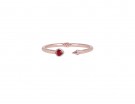 Bracciale in golden rosè con pietre naturali e zirconi
