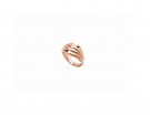 Anello in oro rosa a forma di labbra