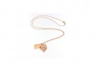 Collana con ciondolo e messaggio d’amore personalizzabile