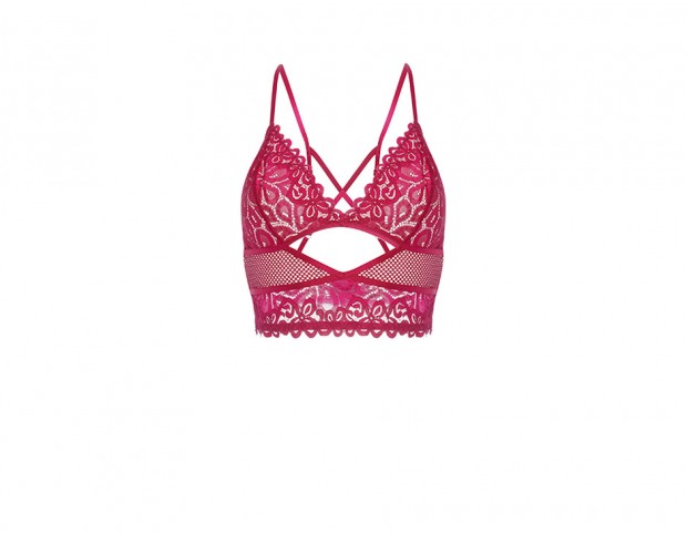 Bra in pizzo e tulle cut-out