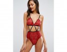 Body in pizzo rosso