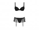 Reggiseno push-up e perizoma con gonnellino