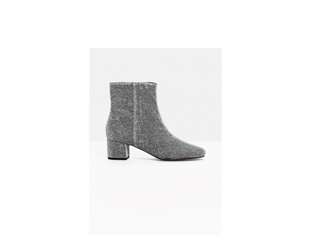 Ankle boots in lurex